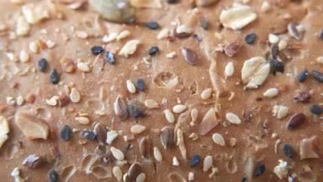 close-up of whole grain bread with seeds