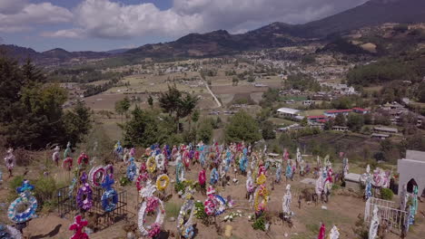 a cemetery in michoacán, mexico