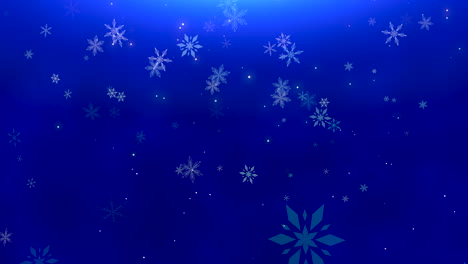 copos de nieve blancos y estrellas y partículas abstractas de bokeh 6