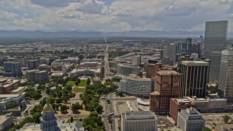 Denver-Colorado-Aerial-v40-sideways-tracking-shot-of-downtown-cityscape-over-North-Capitol-Hill-area---DJI-Inspire-2,-X7,-6k---August-2020