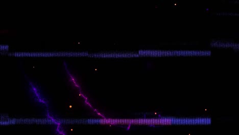 animación de múltiples puntos brillantes que se mueven en movimiento hipnótico sobre un fondo negro