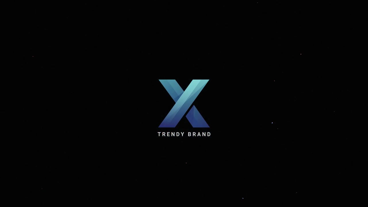 Un'animazione del logo in stile glitch con distorsione digitale
