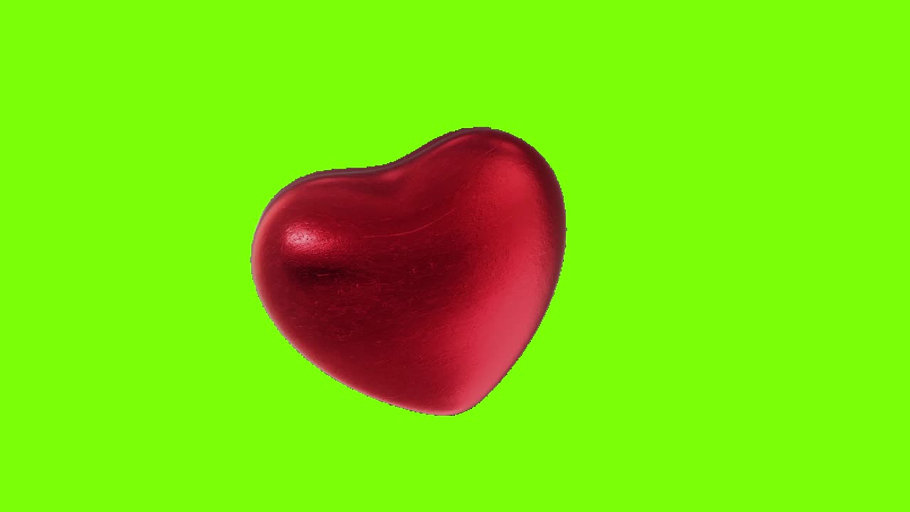 green screen , heart, high quality