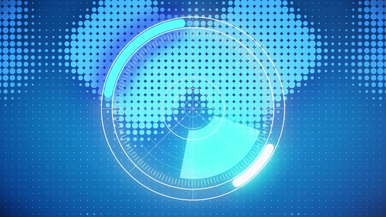 파란색 배경에 스 ⁇  스캐닝의 애니메이션