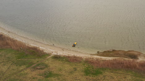 An-aerial-shot-of-a-salt-marsh-on-a-sunny-day