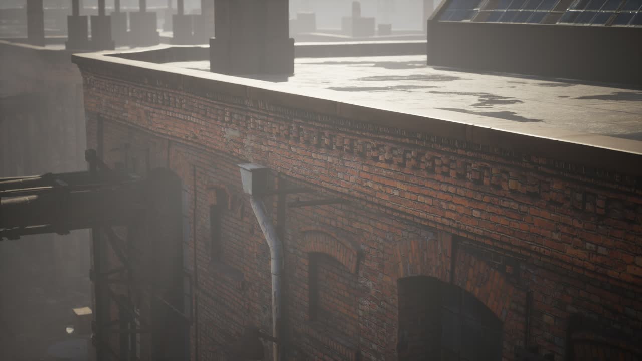 코로나바이러스 코로나19 전염병으로 인해 버려진 공장이 비어 있습니다.