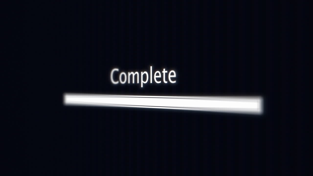 흰색 로딩 바 컴퓨터 화면