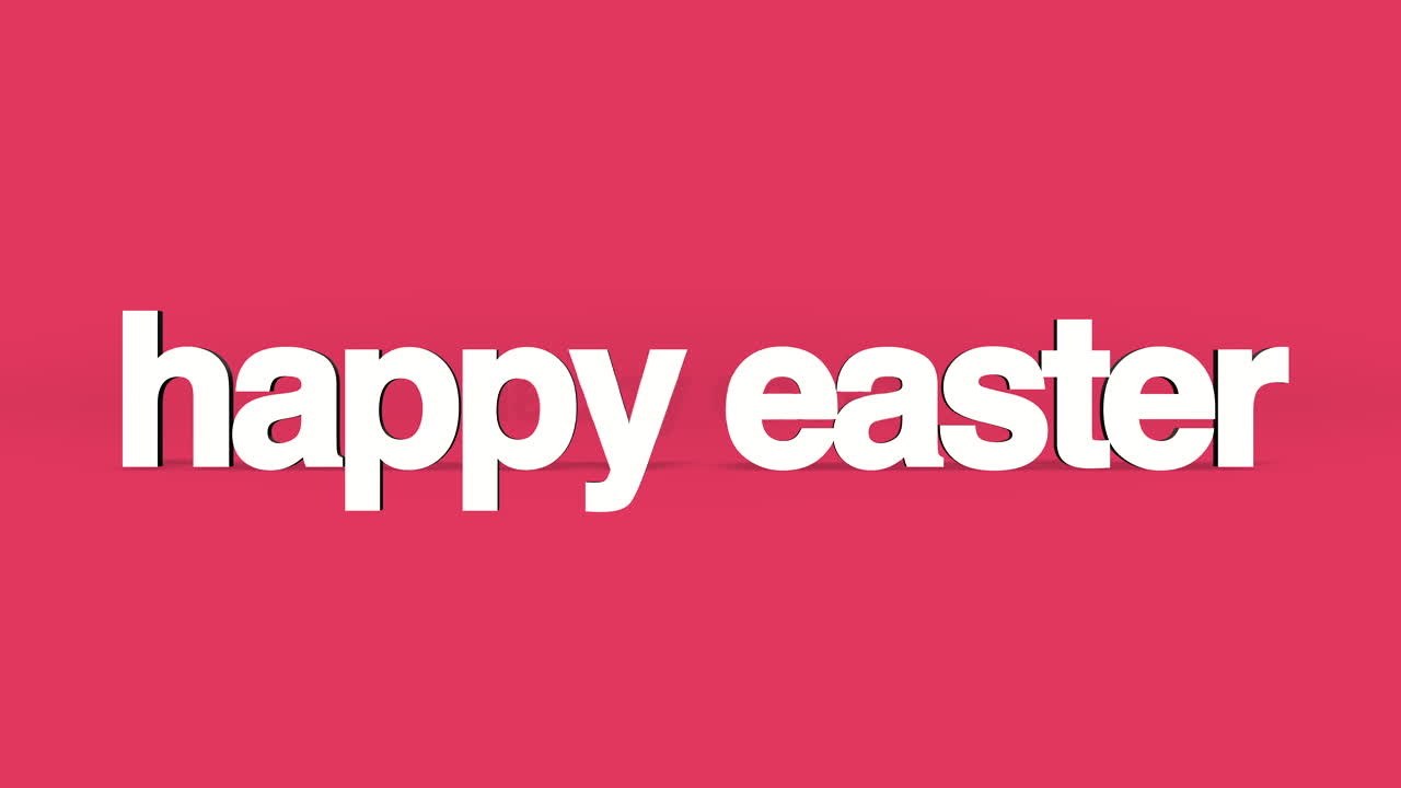 Testo dinamico Buona Pasqua su gradiente rosso.