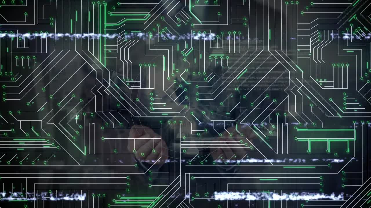 연결 네트워크를 통한 간섭의 애니메이션