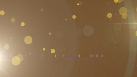 animación de puntos de luz y senderos sobre fondo negro