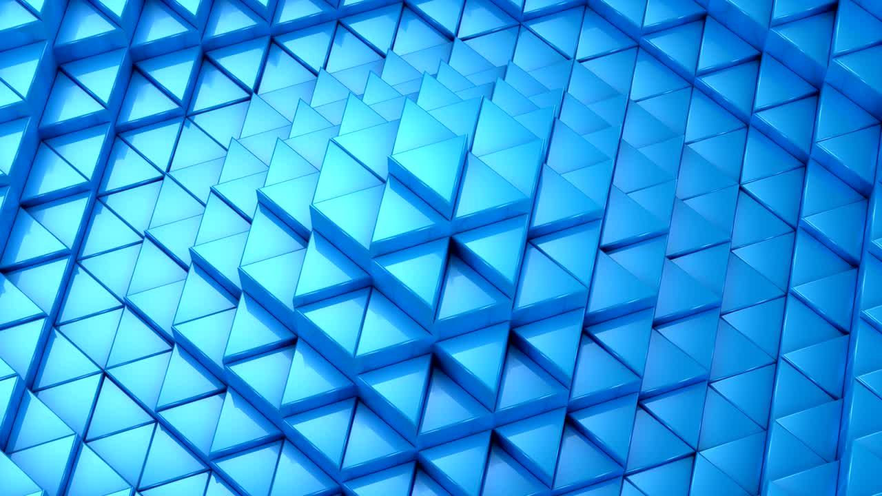 los triángulos formaron una onda