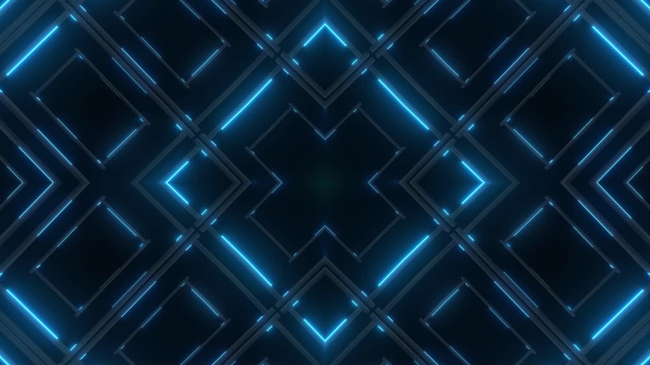 Abstract Geometric Neon Pattern