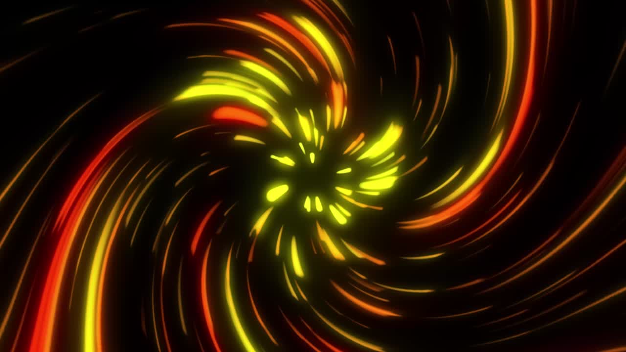 빛나는 네온 라인 추상적인 루핑 배경 4k