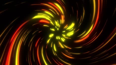 líneas de neón brillantes fondo de bucle abstracto 4k