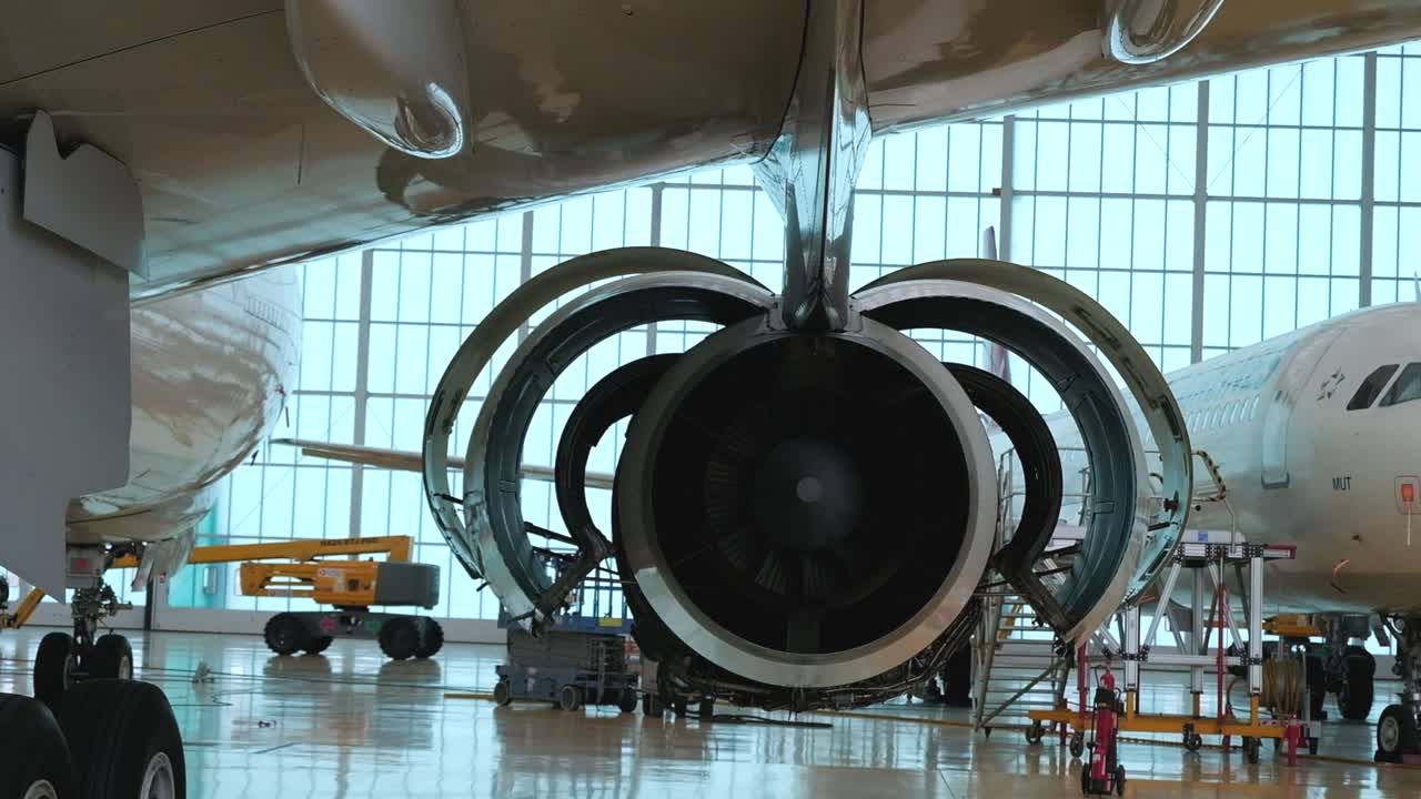 비행기, 청소, 세탁,  ⁇ 거, 근로자, 신선한 물, 거품 비누, 항공기, 제트기, 항공기, 항공기, 터키 항공 라인 항공사 팬데 ⁇