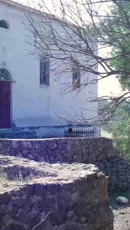 old church in a rural landscape