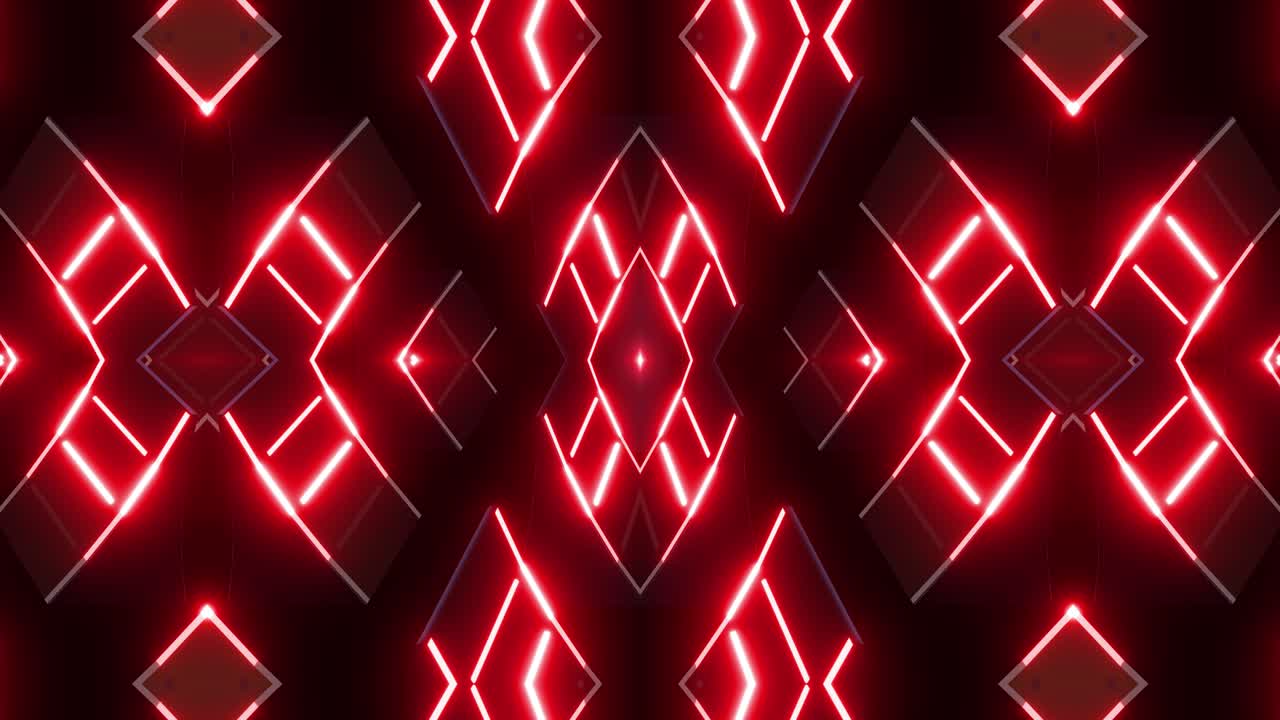 Motivi Geometrici Astratti al Neon