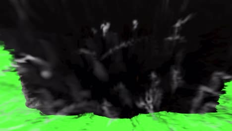 녹색 화면에 폭발 vfx