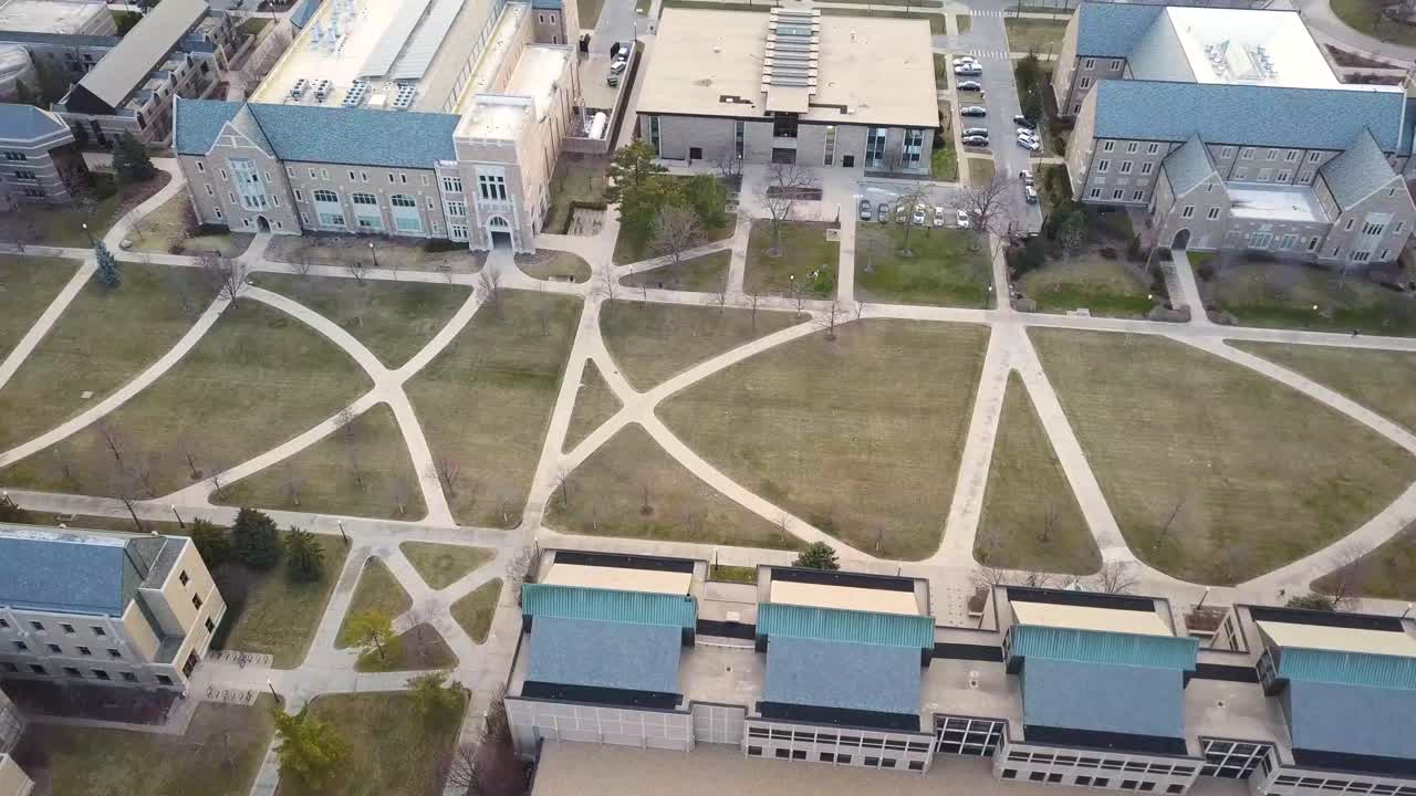 4k кинематографическая съемка - нотр дэм, индиана - футбол