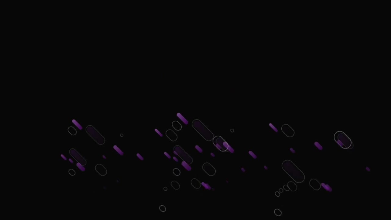 animación de líneas púrpuras sobre fondo negro