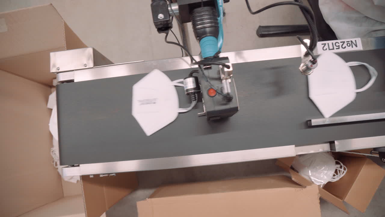 h95 안면 마스크 인쇄용 컨베이어 라인