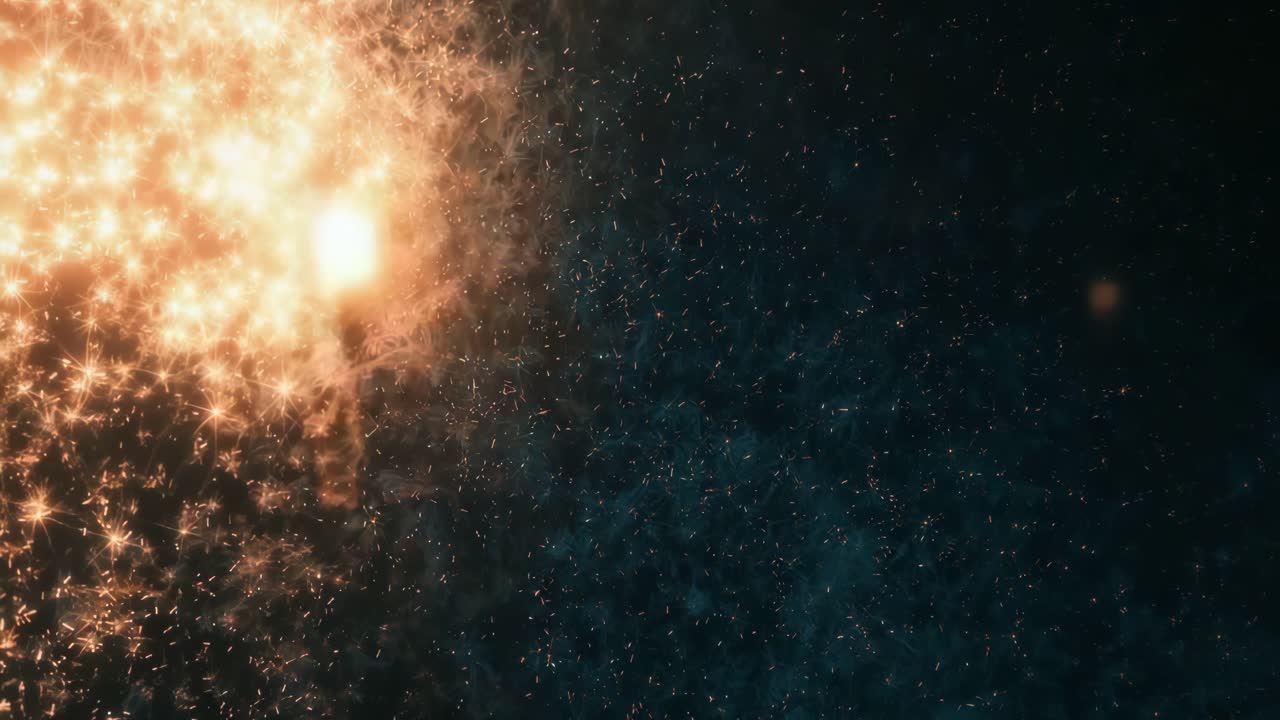 Golden Sparkling Glitter Background