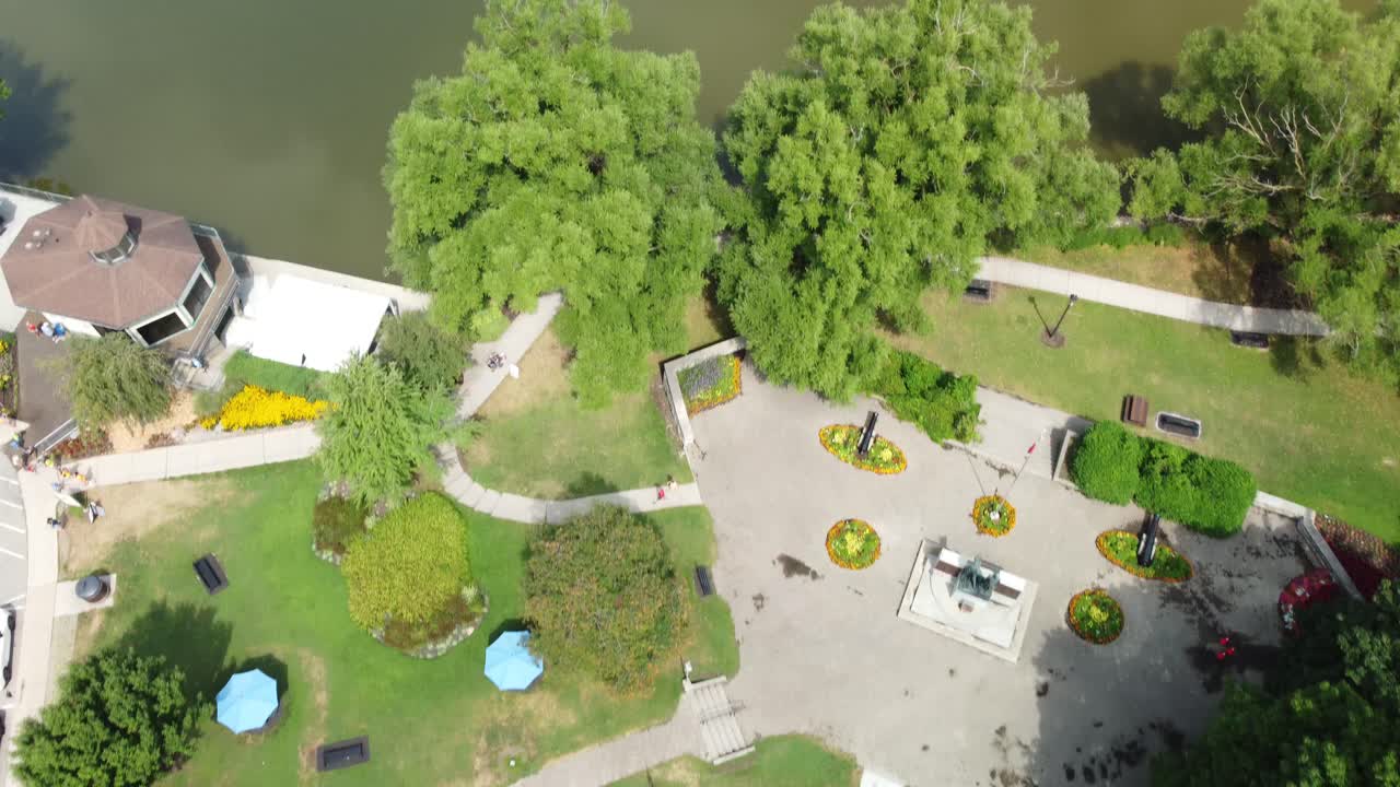 Stratford Ontario views by drone, good tourist destination