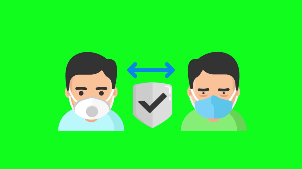 green screen, corona virus ,  social distancing