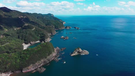 beautiful coastline of shikoku, japan