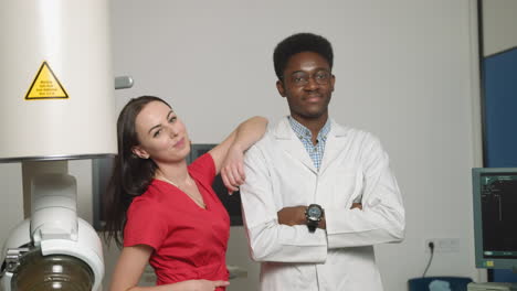 doctors portrait in a medical center