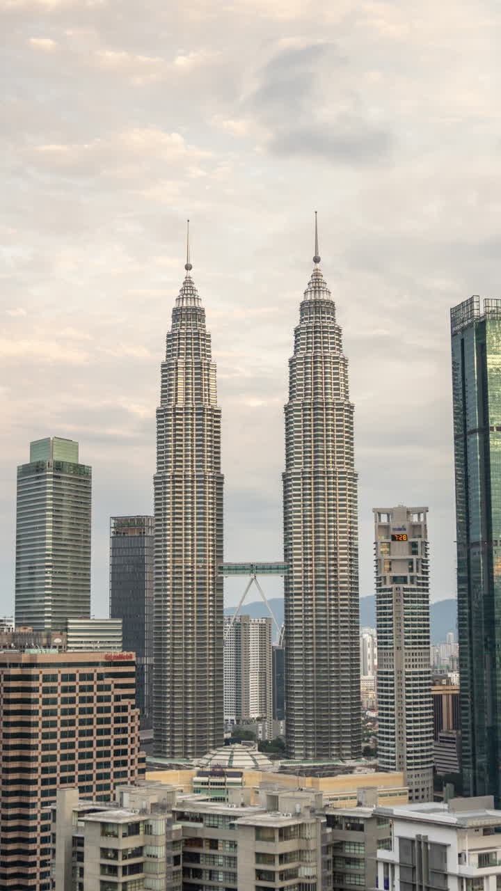 Timelapse de las Torres Petronas en Kuala Lumpur