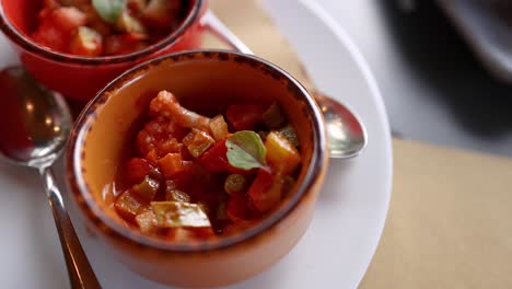 delicious vegetable stew served in turin, italy