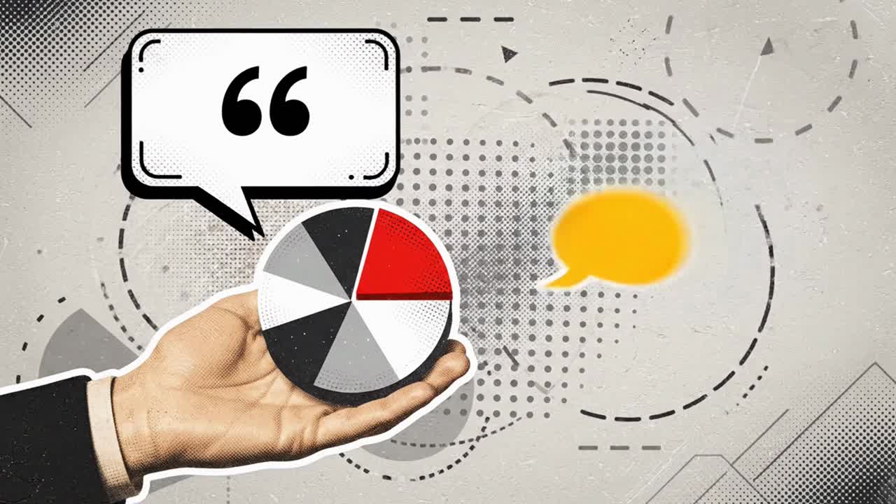 Business Acquiring Market Share with a Pie Chart Segment