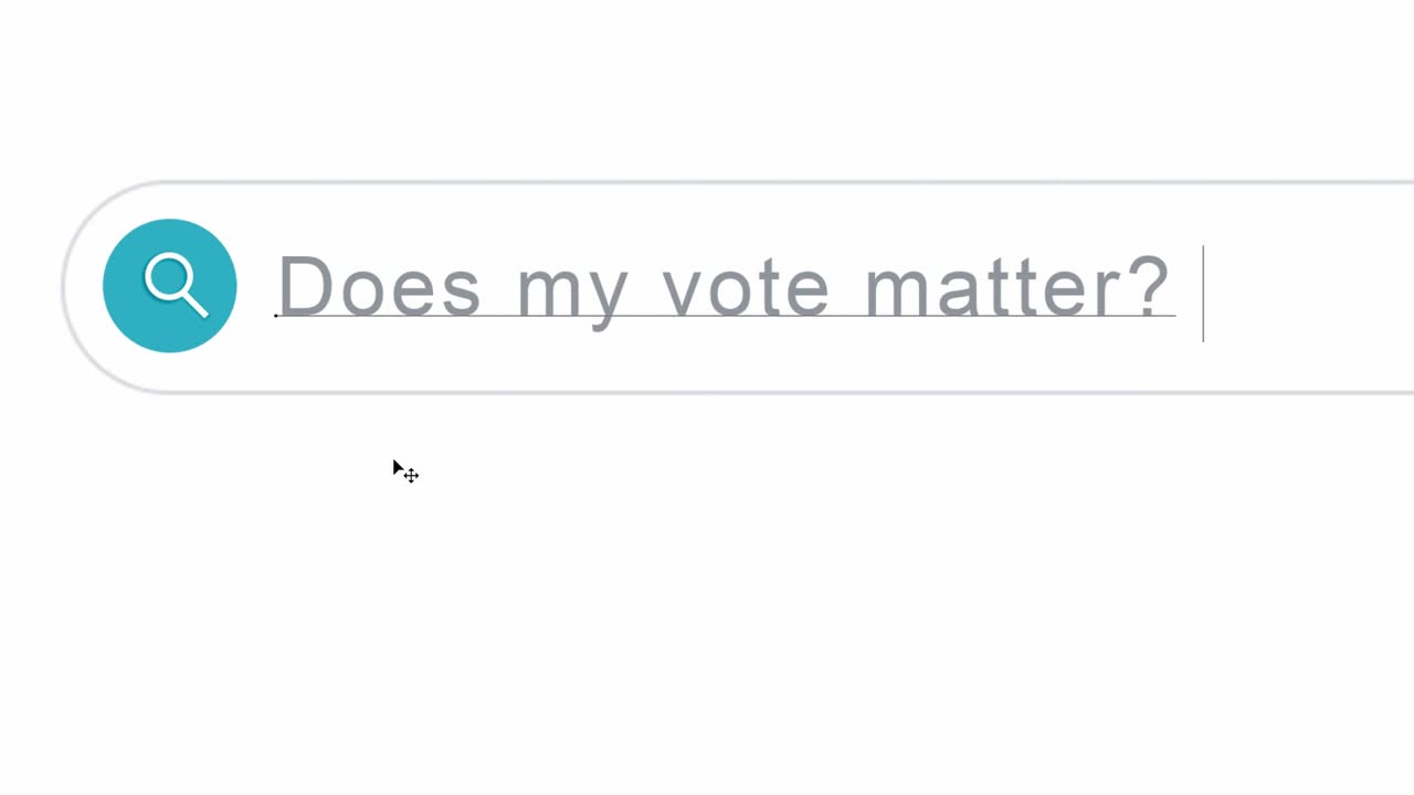 Searching Online If Vote Matter - close up