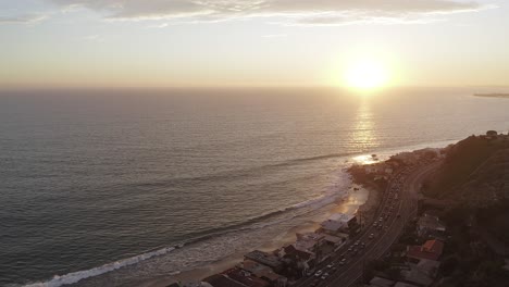 stunning sunset over the pacific coast highway