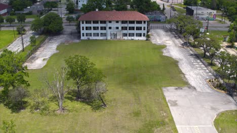 Aerial-of-the-First-Black-hospital-in-Third-Ward-Houston