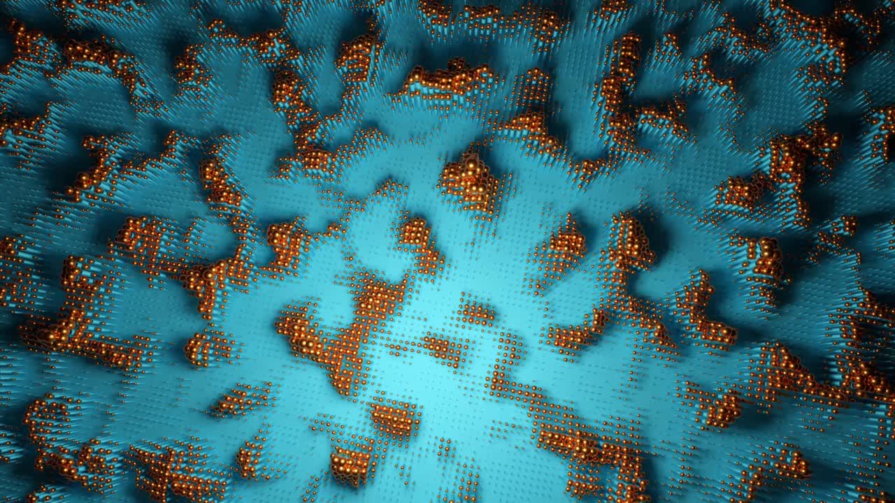 fondo 3d abstracto con esferas de oro