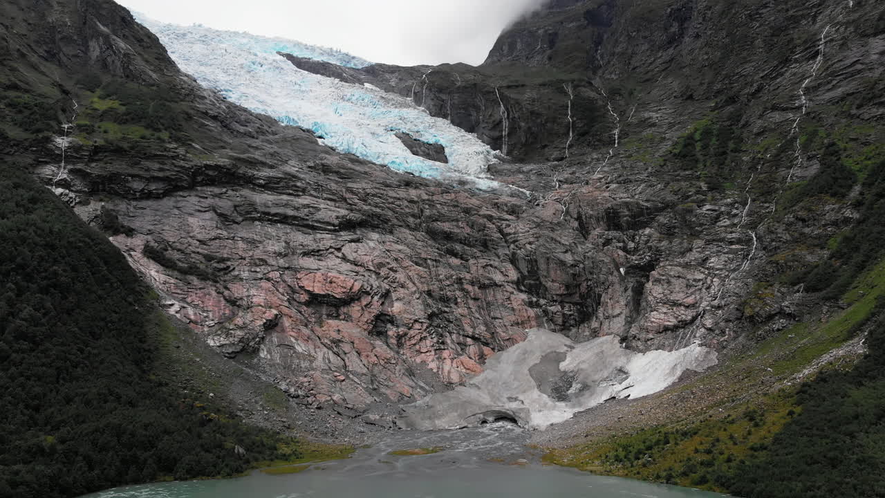 A massive glacier in Norway
