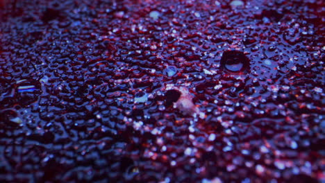 close-up view of a textured surface with vibrant colors and patterns.