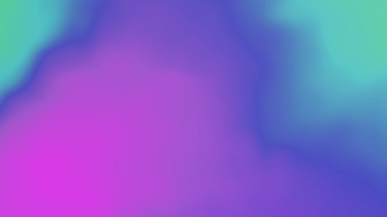 Purple, Blue, Green And Turquoise Gradient Background In Motion 1