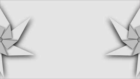 molino de viento de papel, animación de ventilador de papel para gráficos en movimiento, elementos gráficos.