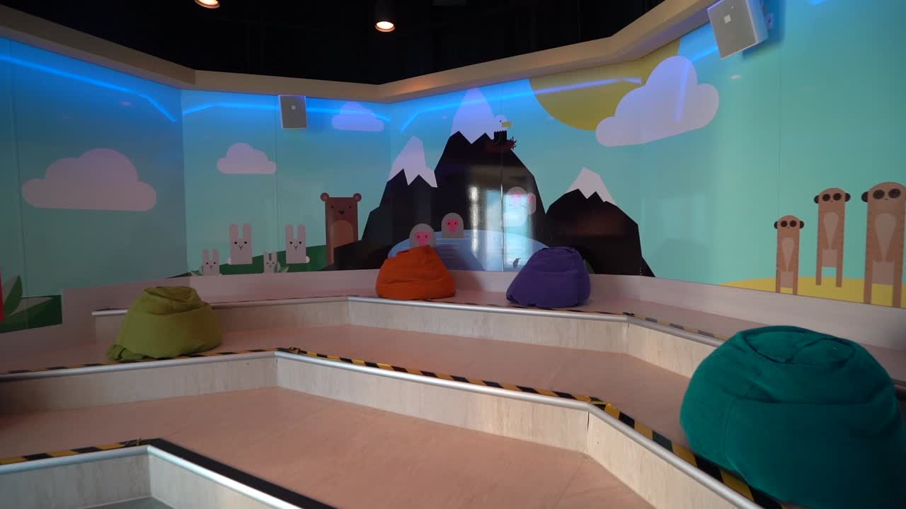 싱가포르 크루즈 내 플레이 존 지역 어린이용 빈백