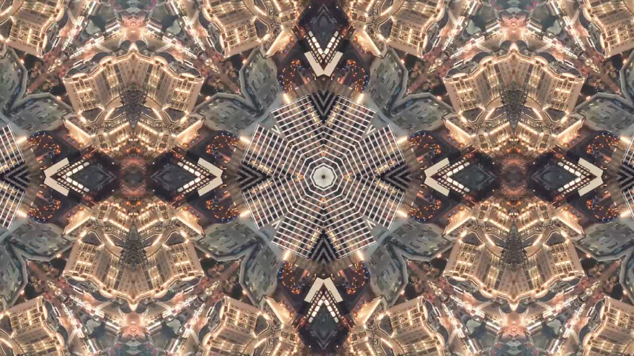 fondo abstracto caleidoscopio geométrico