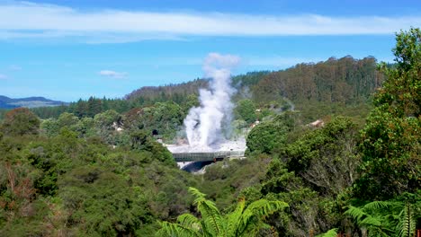 waiotapu is an active geothermal wonderland in rotorua, new zealand