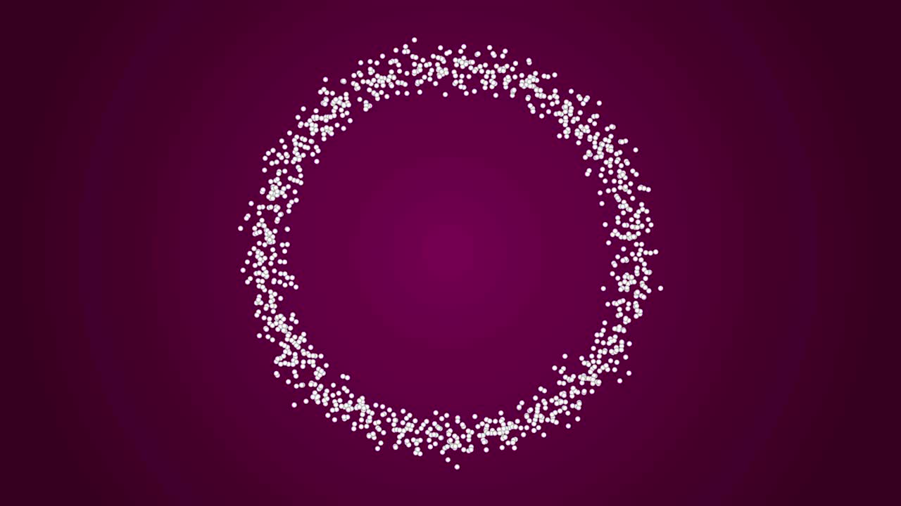 animación de círculo de dispersión de 4k en bucle