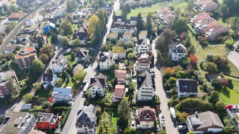 Zurich-Switzerlandcity-life-and-lake-view-Zürichsee-4K-drone