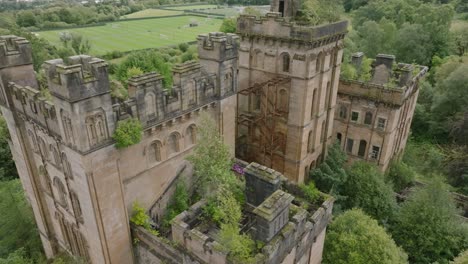 rotating shot of the abandoned lennox castle hospital