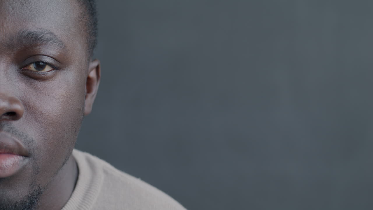 Close-up portrait of a man