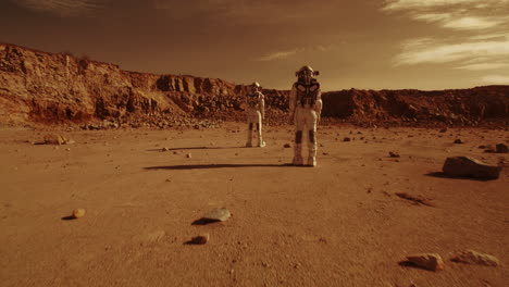 los astronautas en marte