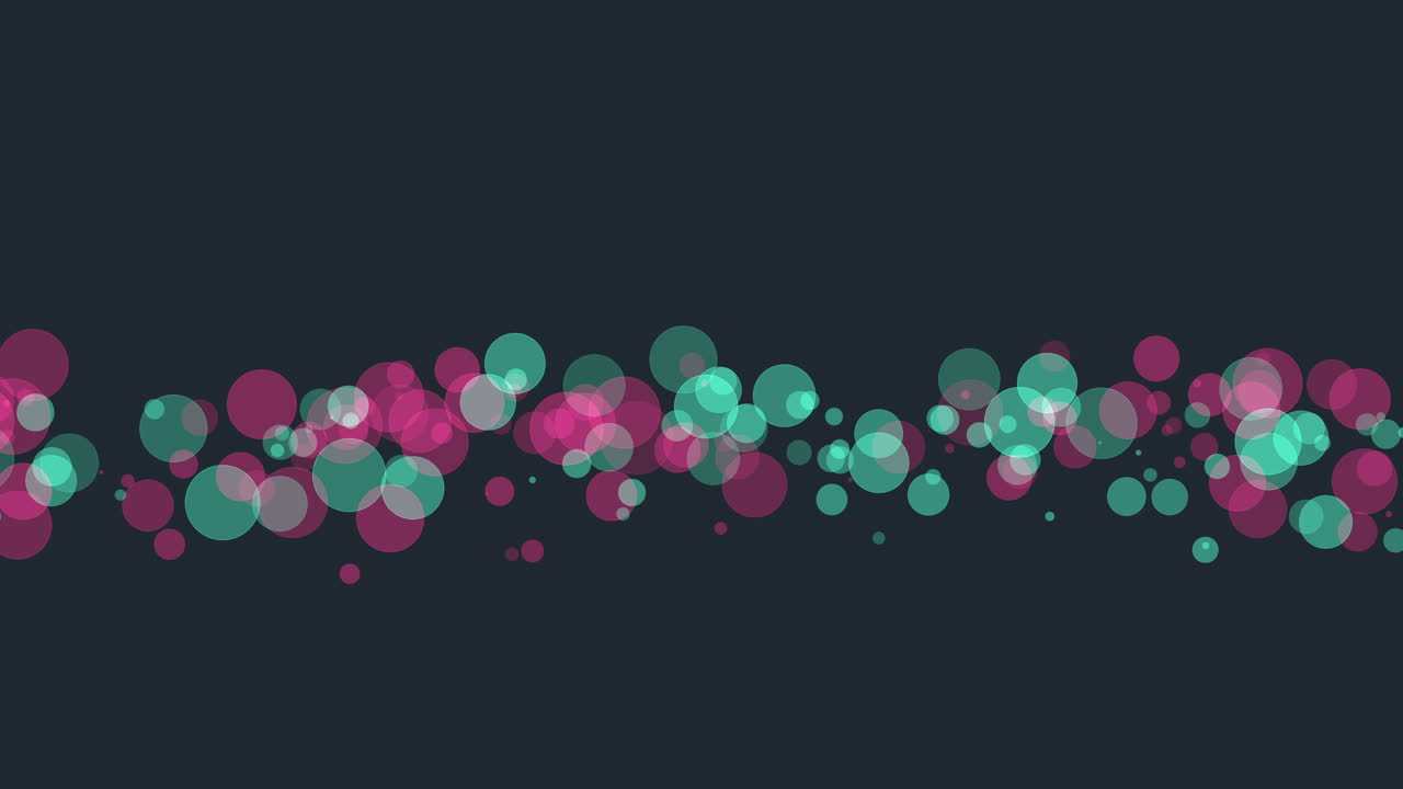 Circle arrangement on dark background